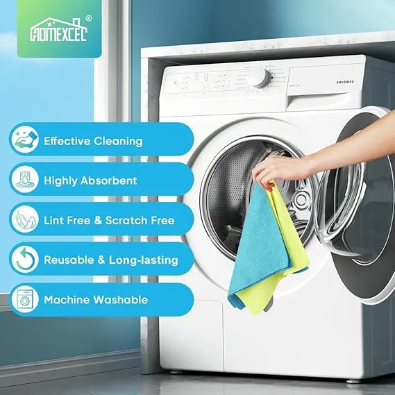 HOMEXCEL Microfiber Shop Towels – 100 Pack - Image 2