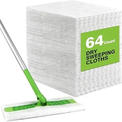 HOMEXCEL Dry Sweeping Cloths for Swiffer Sweeper – 64 Pack