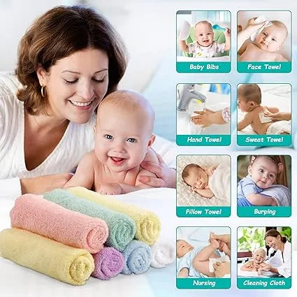 HOMEXCEL Baby Washcloths – 24 Pack Microfiber - Image 2