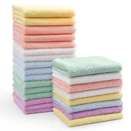 HOMEXCEL Baby Washcloths – 24 Pack Microfiber