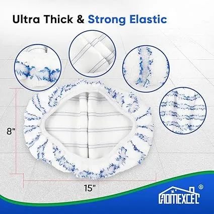 HOMEXCEL Microfiber Mop Pads for O-Cedar – 2 Pack - Image 2