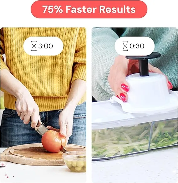 Fullstar 6-in-1 Mandoline Slicer – Vegetable & Fruit Cutter - Image 3