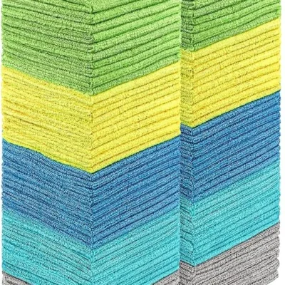 HOMEXCEL Microfiber Shop Towels – 100 Pack