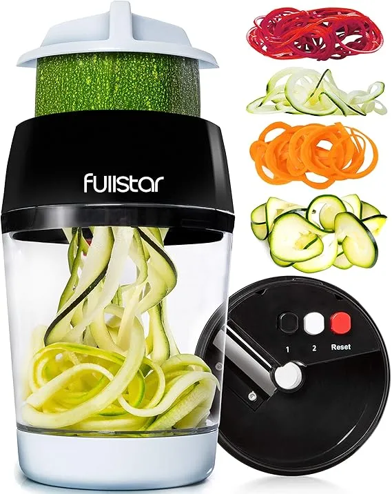 Fullstar 4-in-1 Vegetable Spiralizer – Zucchini & Noodle Maker