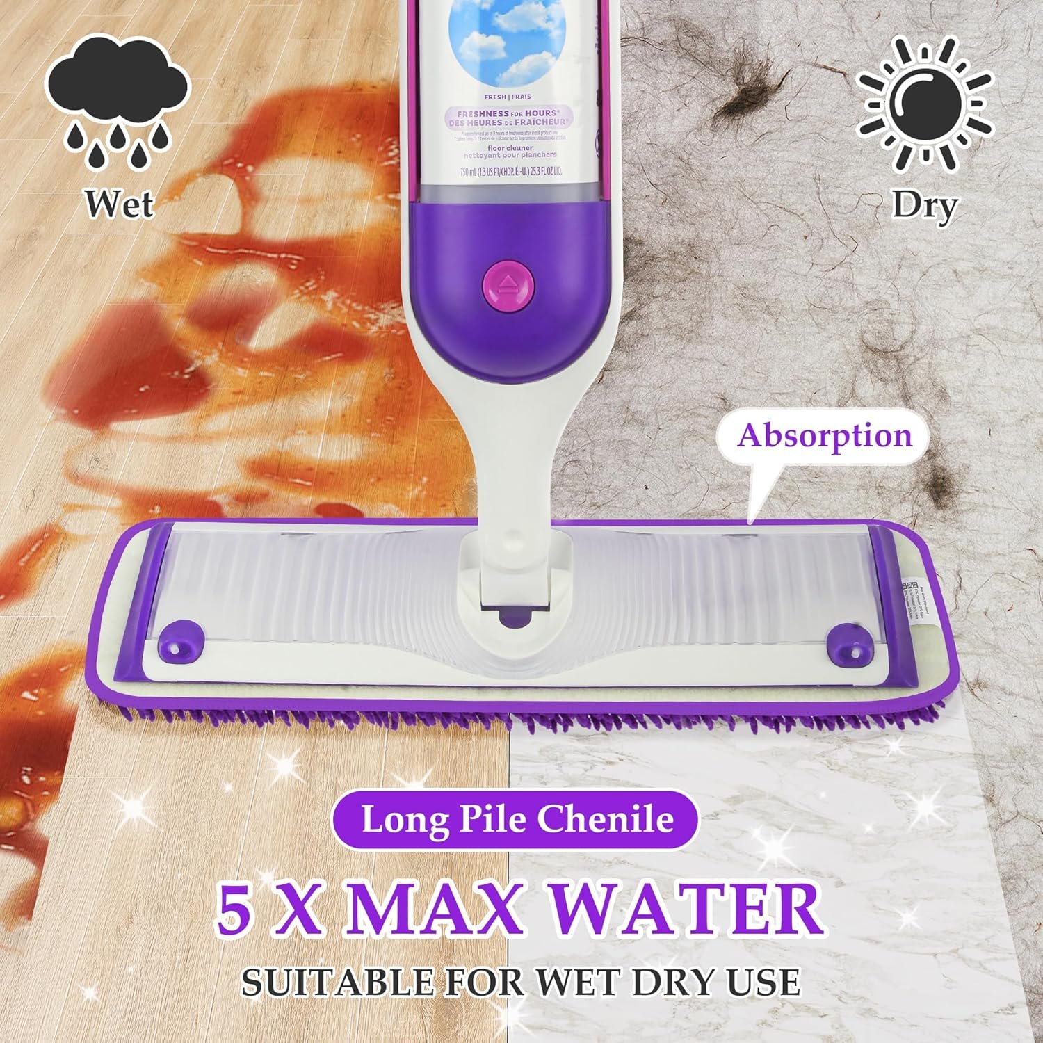 Papclean Wet Dry Microfiber Pads for Power Mop - Image 4