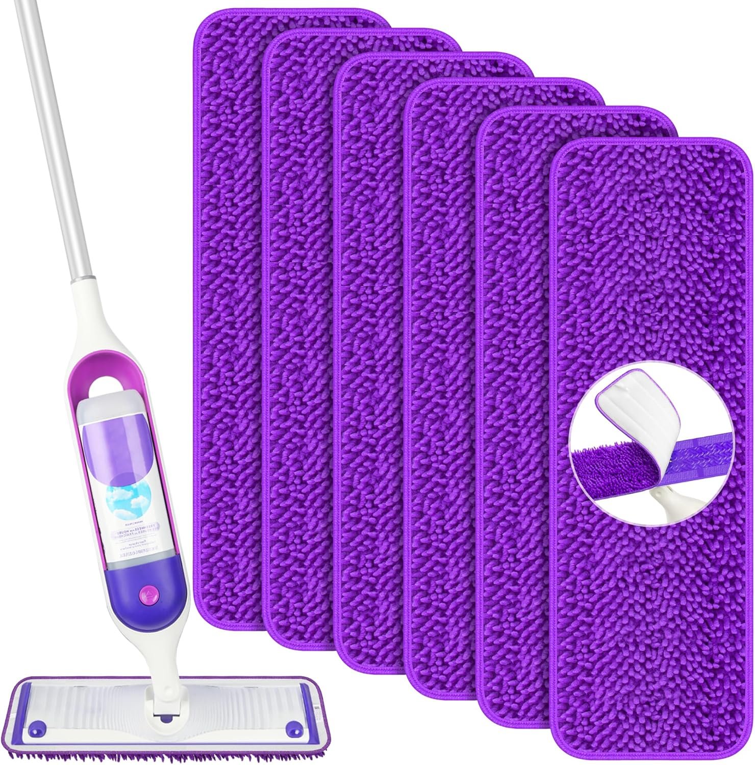 Papclean Wet Dry Microfiber Pads for Power Mop